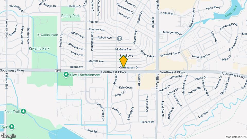 2949 Cunningham Dr Map and Location Details