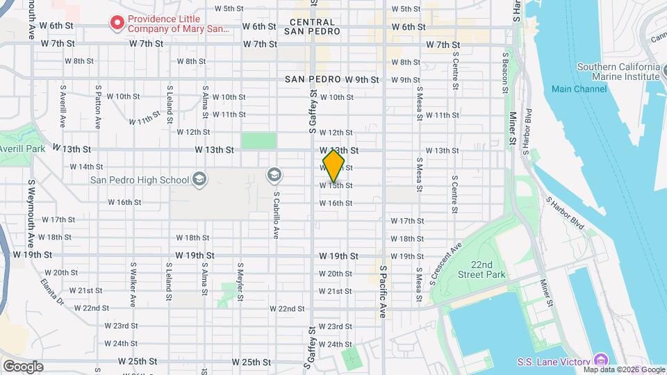 645 W 15th St Map and Location Details