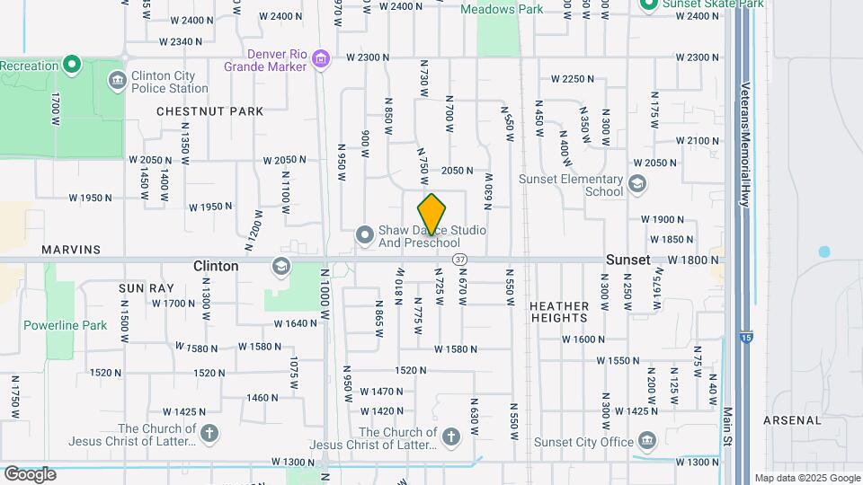 1847 N 725 W Map and Location Details