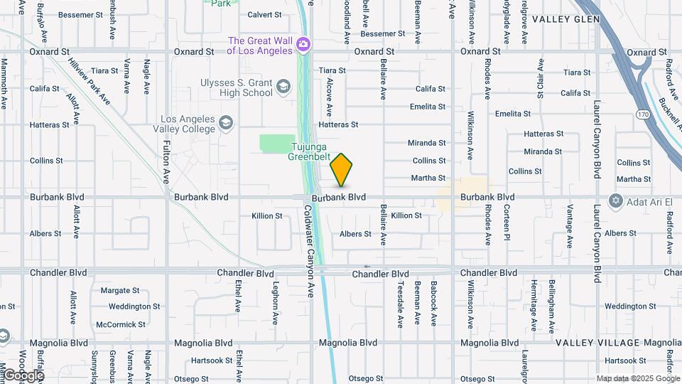 12807 Burbank Blvd, Unit 12813-5 Map and Location Details