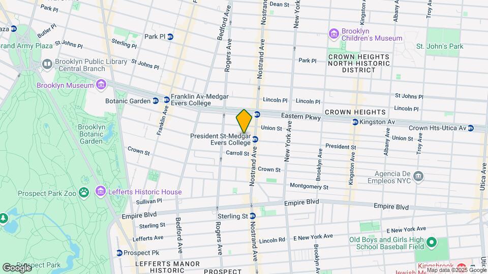 1167 President St Mapa y Detalles de la Ubicación