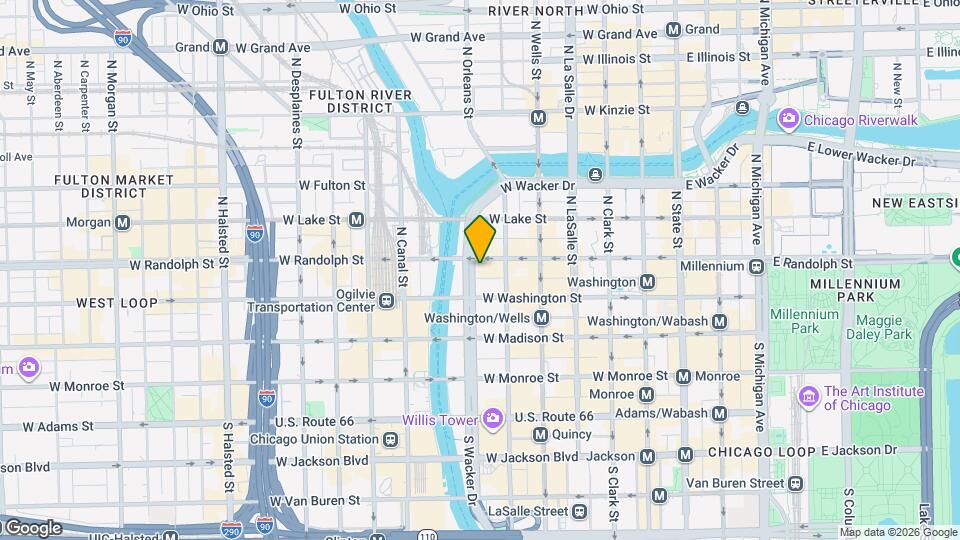 123 N Wacker Dr, Unit 1807 Map and Location Details
