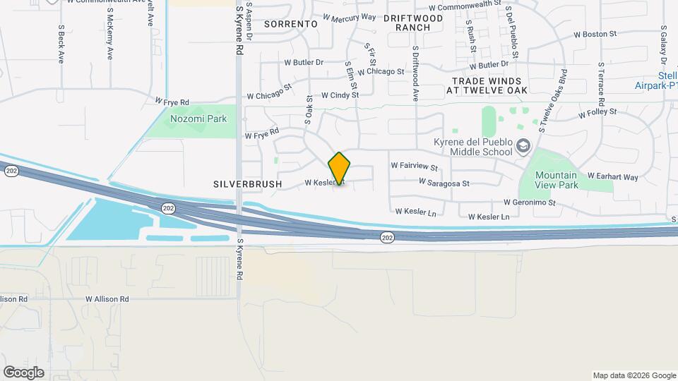 661 S Oak St Cir Map and Location Details
