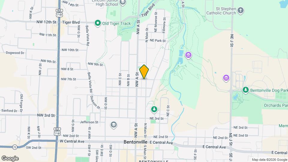 607 N Main St Map and Location Details