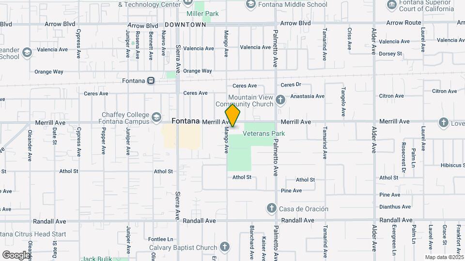 8939 Mango Ave Mapa y Detalles de la Ubicación
