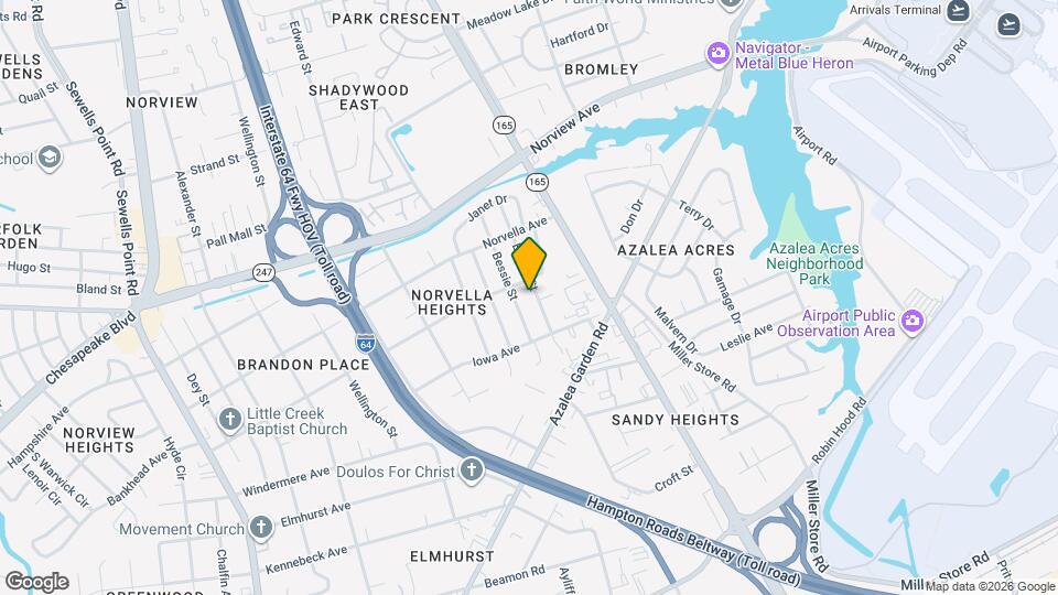 3489 Bertha St Map and Location Details