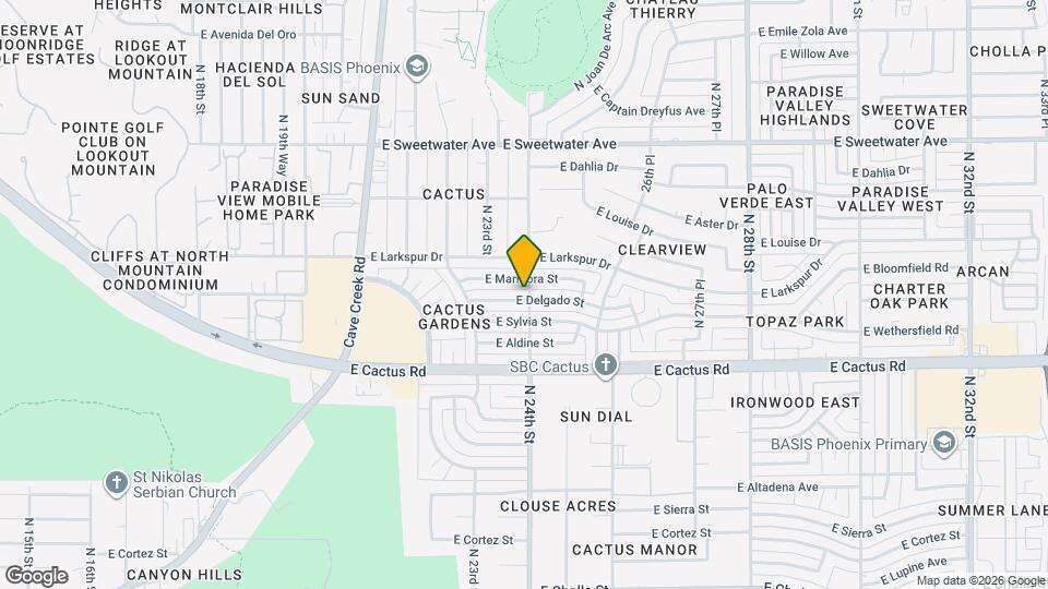 2352 E Delgado St Map and Location Details