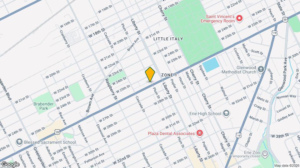 904 W 26th St Mapa y Detalles de la Ubicación