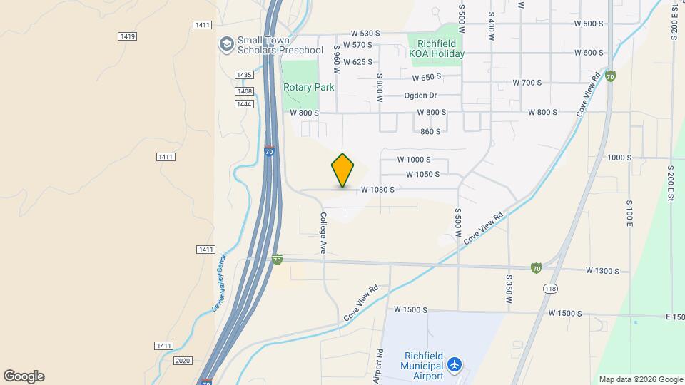 931 W 1080 S Map and Location Details