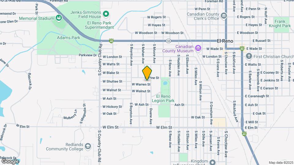1108 W Warren St Map and Location Details