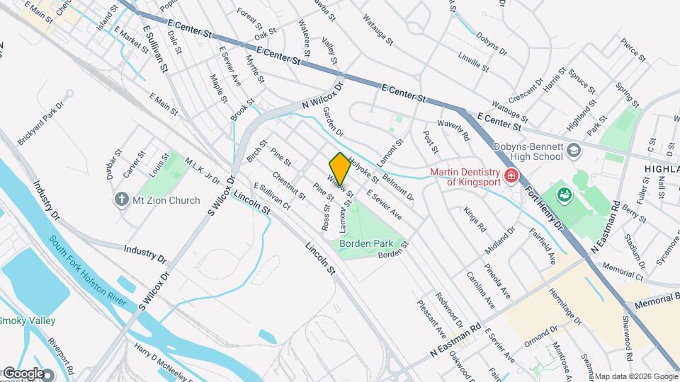 1353 Willow St Map and Location Details