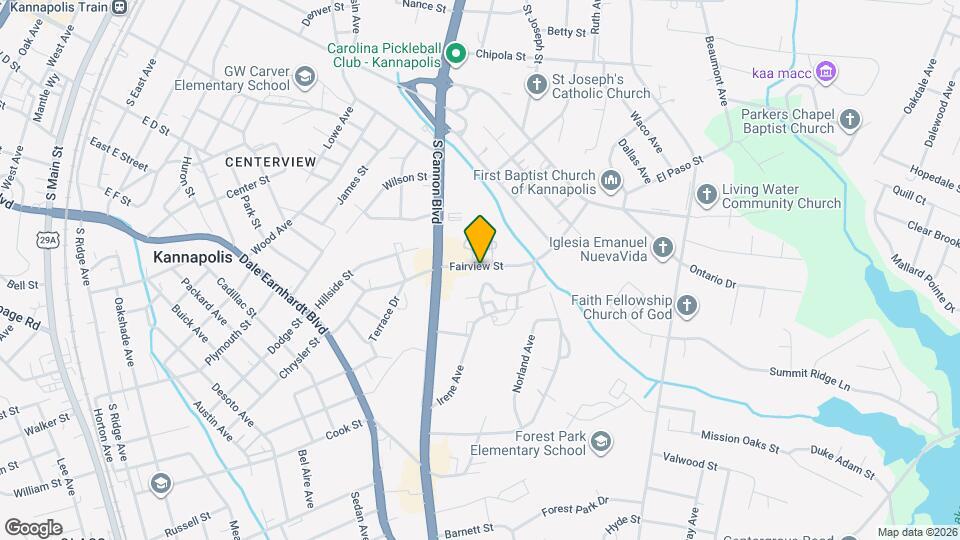 816 Fairview St Map and Location Details