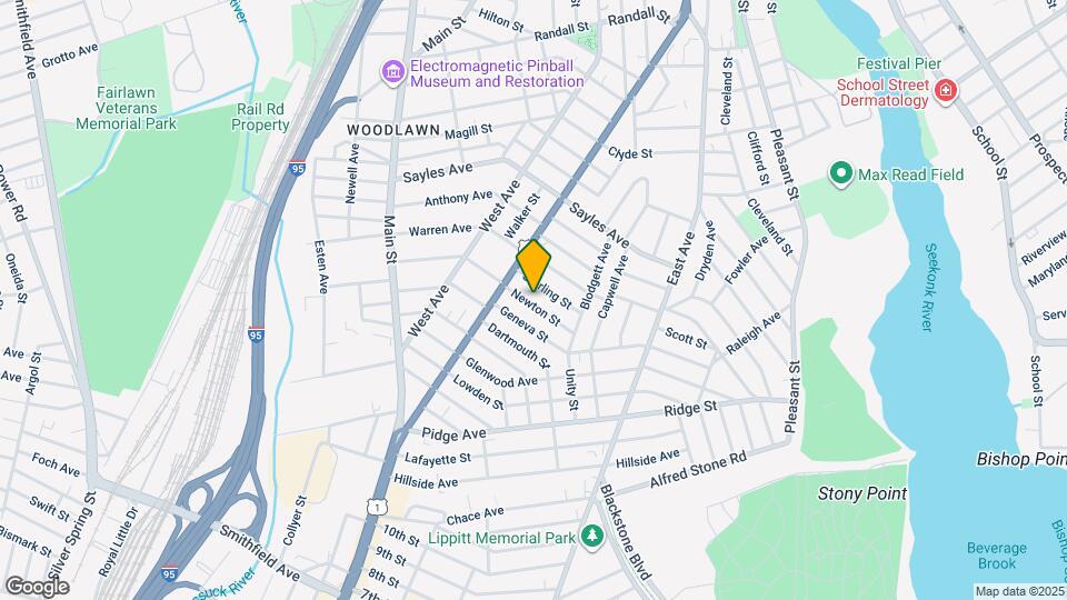 75 Newton St, Unit 1st floor Map and Location Details