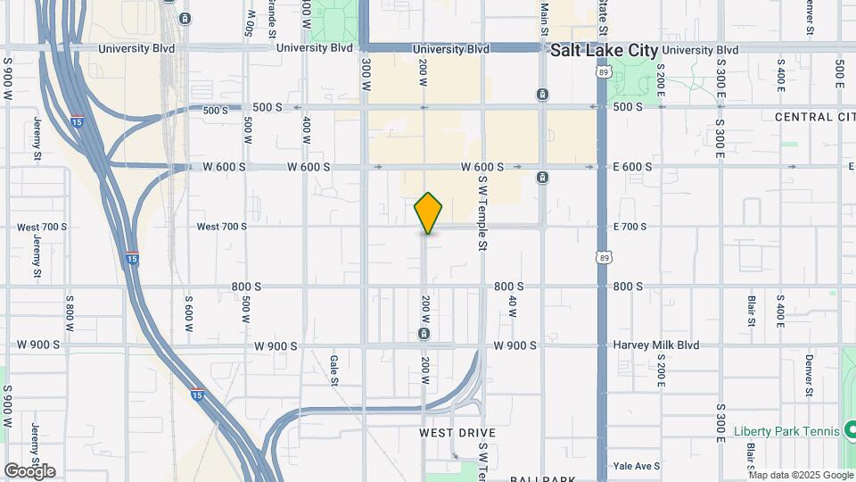 725 S 200 W, Unit 103 Map and Location Details