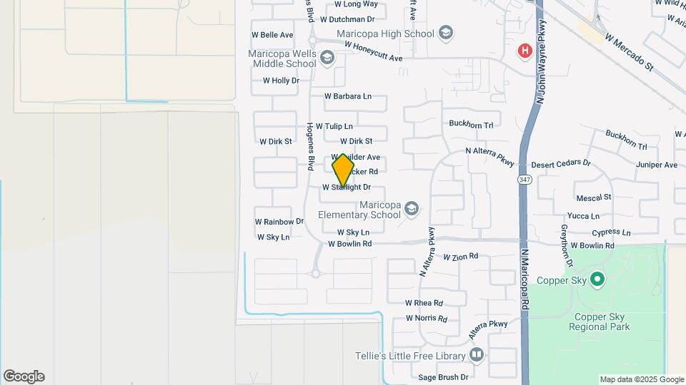 45697 W Starlight Dr Map and Location Details