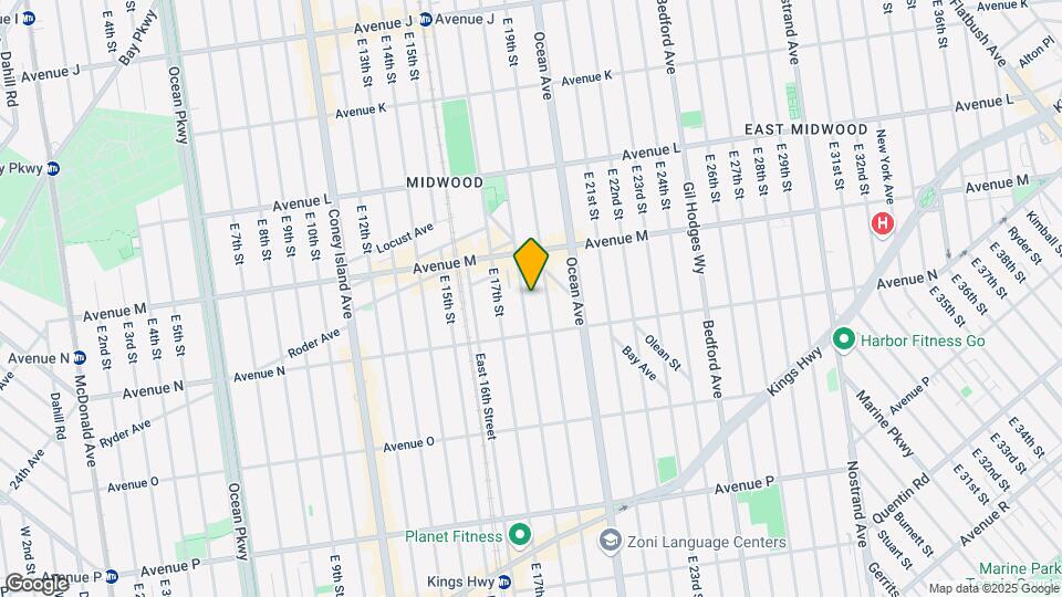1375 E 18th St Mapa y Detalles de la Ubicación