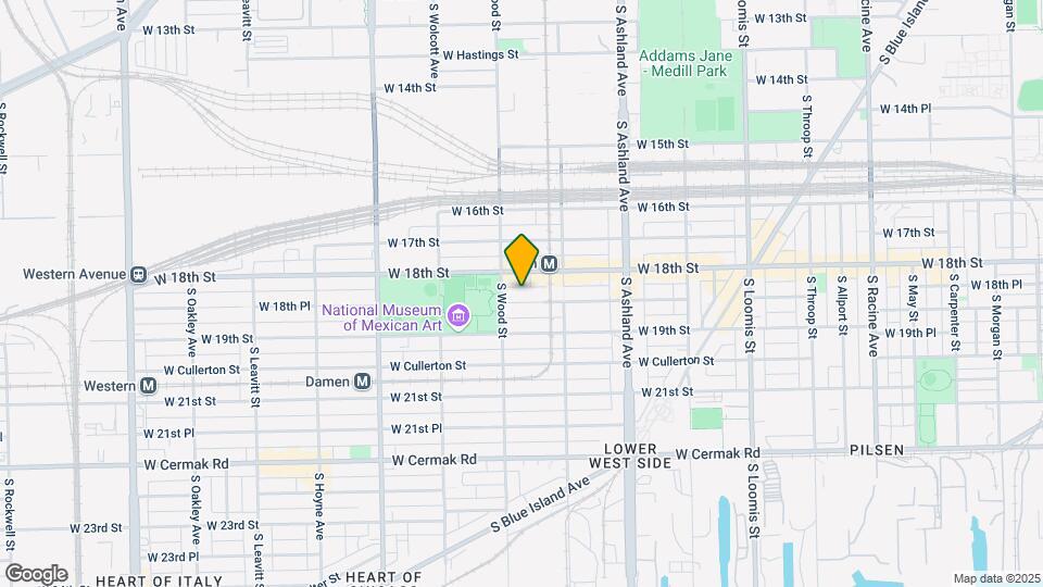 1742 W 18th Pl Map and Location Details