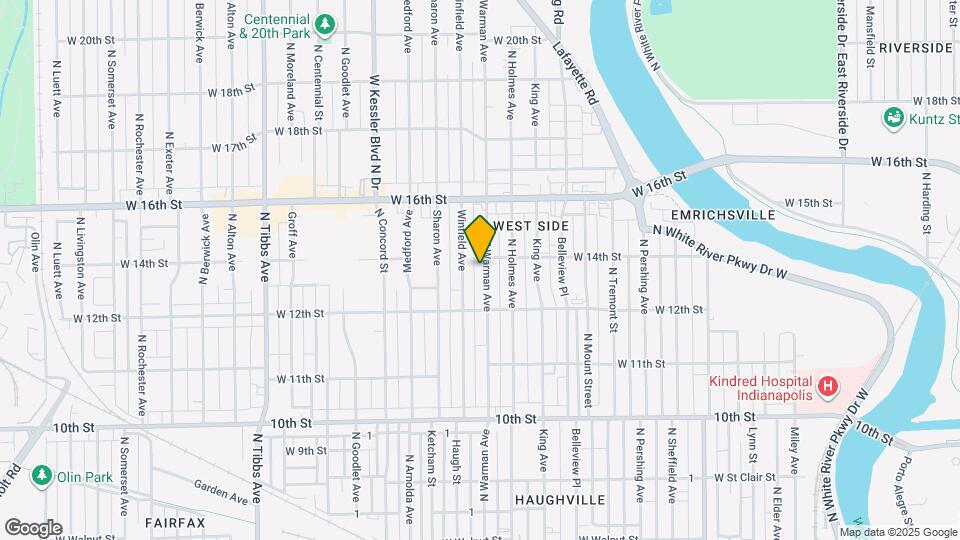 1318 N Warman Ave Map and Location Details