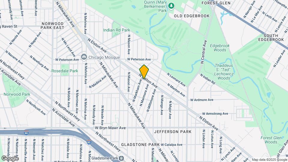 5870 N Elston Ave, Unit firstfloor Mapa y Detalles de la Ubicación