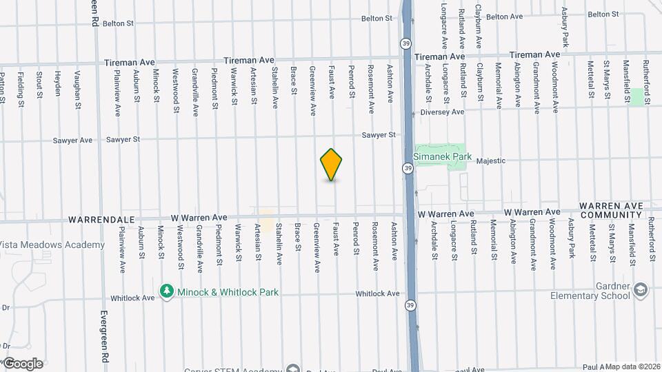 7291 Faust Ave Map and Location Details