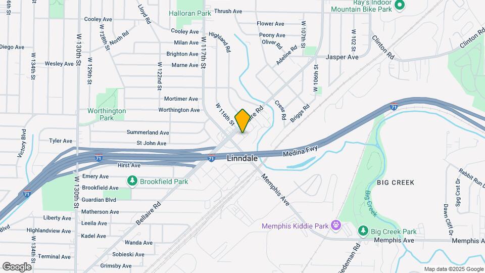 11608 Shamrock Ave Map and Location Details