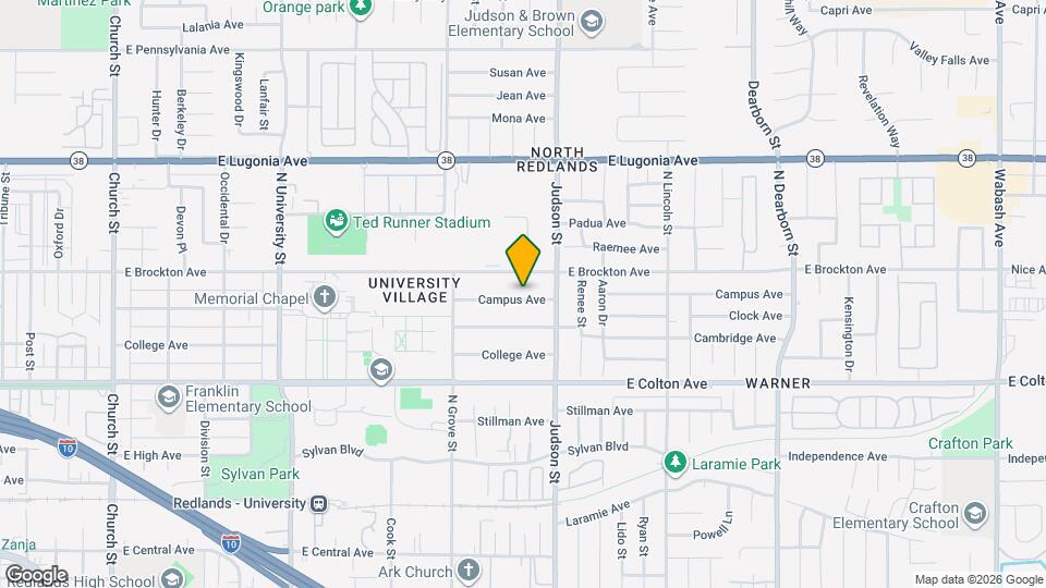 1325 Campus Ave Mapa y Detalles de la Ubicación