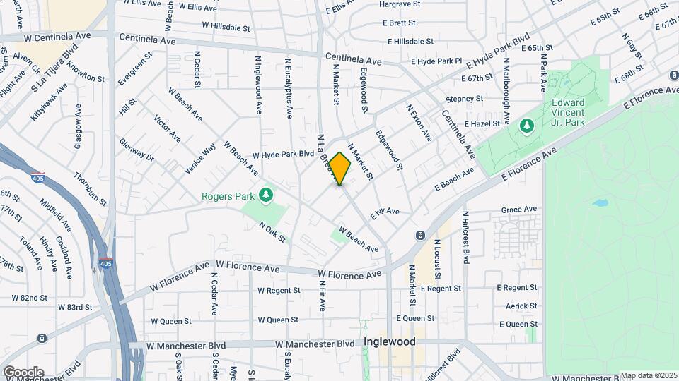 523 N La Brea Ave Map and Location Details