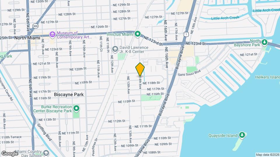 11810 NE 14th Ave Map and Location Details