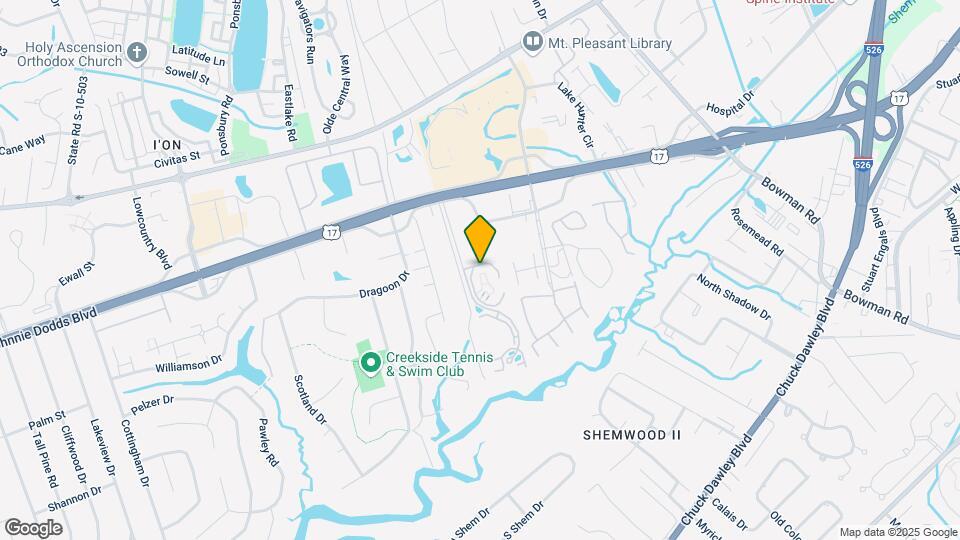The Watch on Shem Creek Map and Location Details