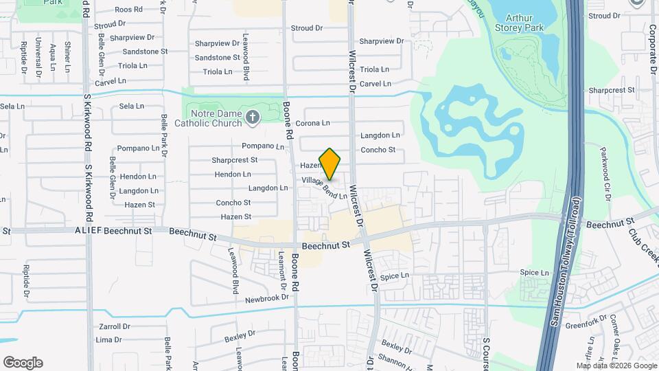 10938 Village Bend Ln Map and Location Details