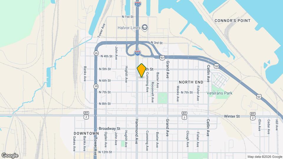 1315 N 6th St Map and Location Details