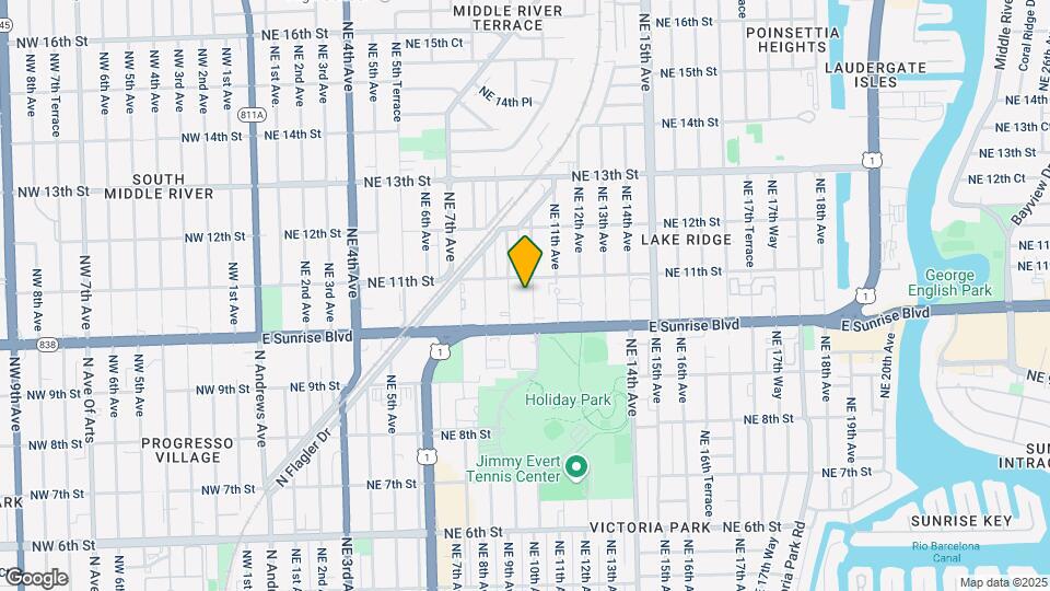 1035 NE 10th Ave Map and Location Details