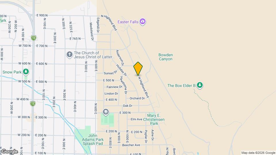 529 N Highland Blvd Map and Location Details