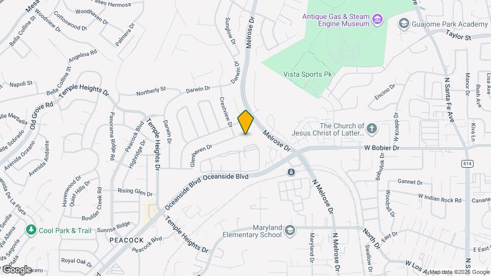 4911 Glenhaven Dr Map and Location Details