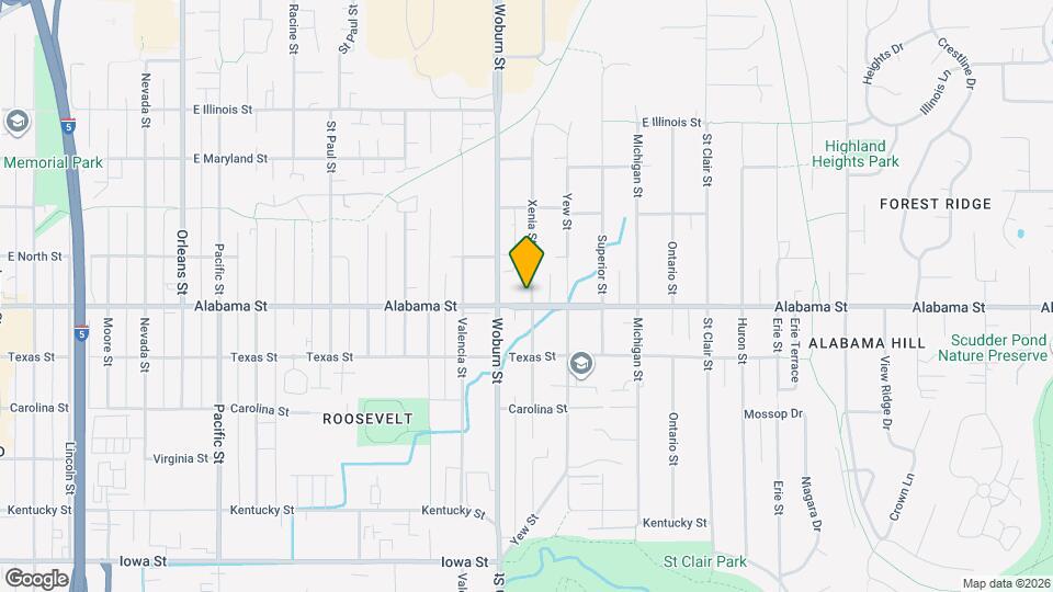 2501-2503 Xenia St Map and Location Details