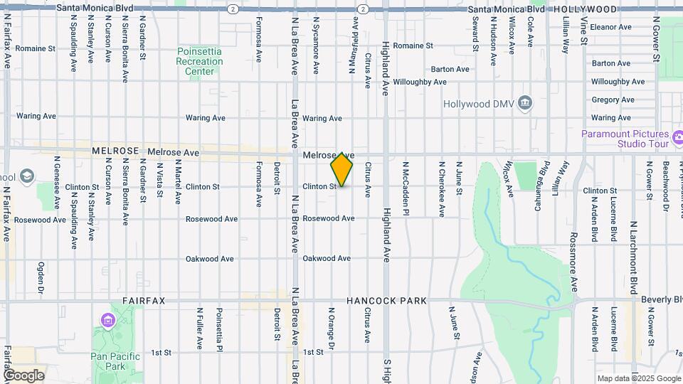542 N Orange Dr Map and Location Details