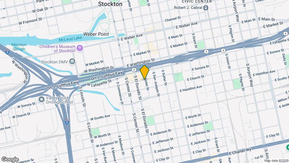 401 S Hunter St Map and Location Details