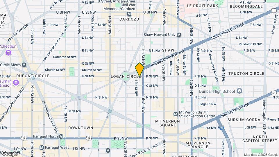 1110 P St NW Map and Location Details
