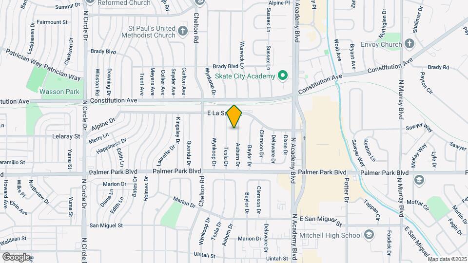 1706 Auburn Dr Map and Location Details