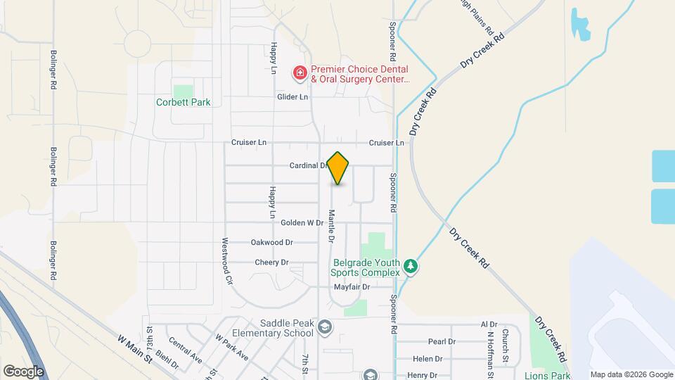 810 Mantle Dr Map and Location Details