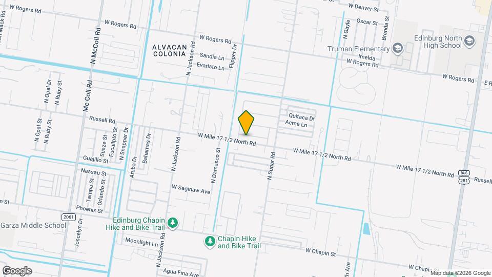 1802 W Broome St, Unit 3 Mapa y Detalles de la Ubicación