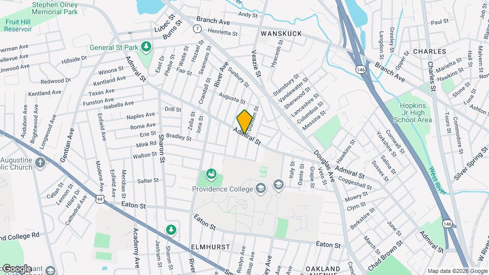 582 Admiral St, Unit 2nd Floor Map and Location Details
