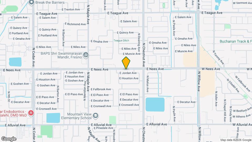 2326 E Jordan Ave Map and Location Details