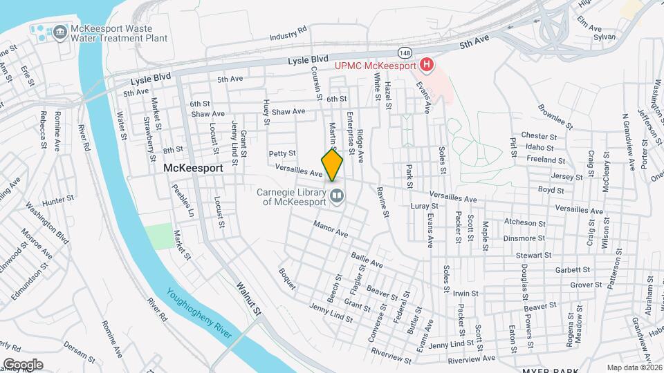 1507 Carnegie St Map and Location Details