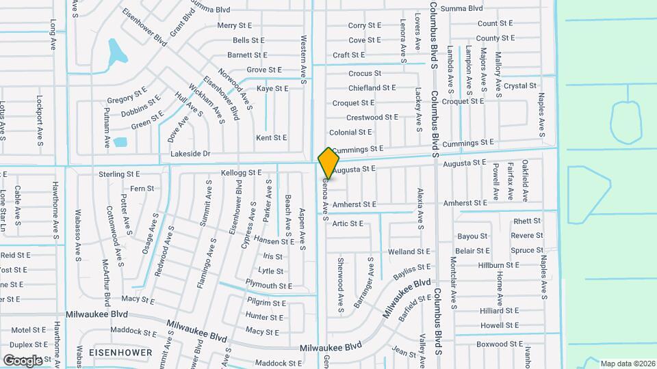 1103 Dean St E Map and Location Details