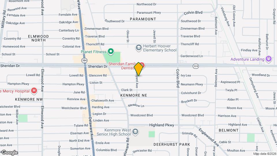 205 Glencove Rd Map and Location Details