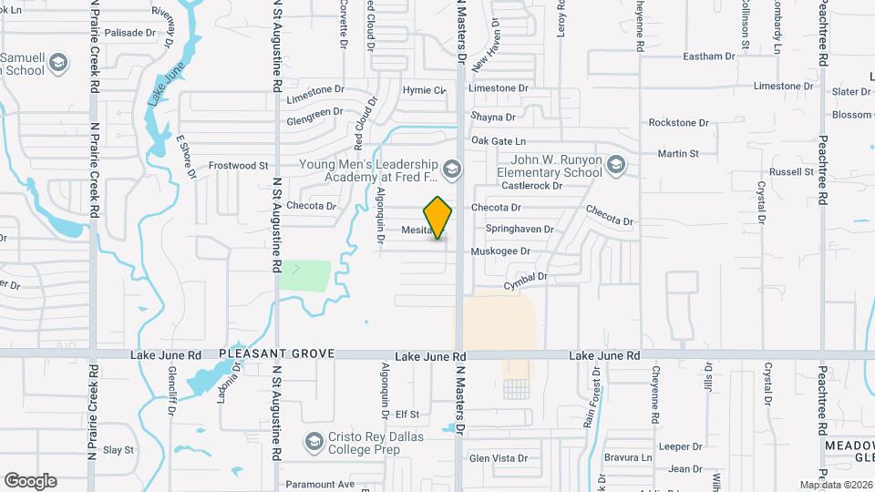 10121 Muskogee Dr Map and Location Details