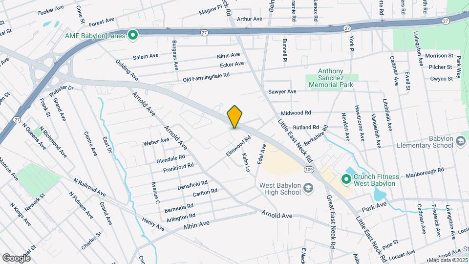 55+ West Babylon Manor Senior Community Map and Location Details