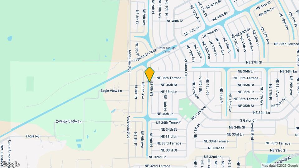 3600 NE 9th Pl Map and Location Details