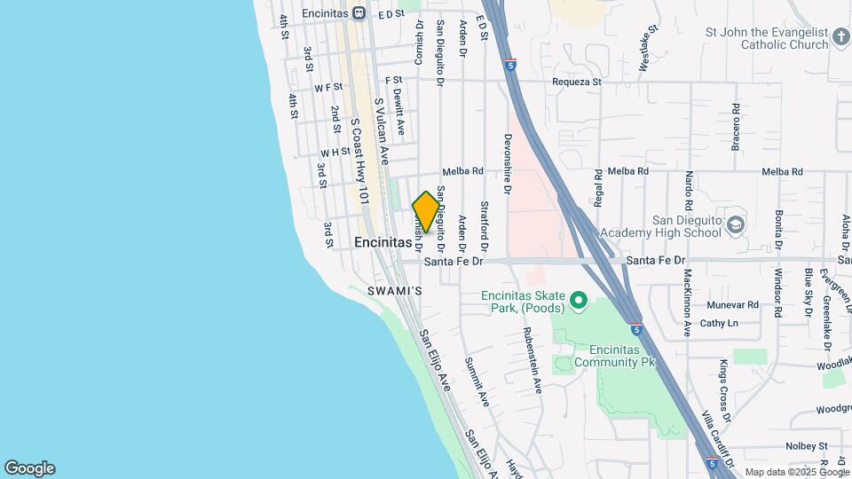 1155 Cornish Dr Map and Location Details